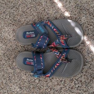 Skechers multi color sandals 7.5